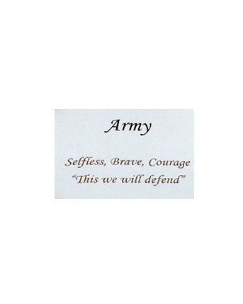 Army Inspirational Bangle Bracelet, Selfless, Brave, Courage "This We Will Defend" - Jewelry Nexus