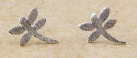 Dragonfly Dainty Matte Finish Stud Earrings by Jewelry Nexus