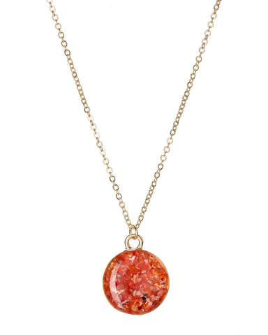 Gold-Tone Long Chain Oval Slash Brown Tigereye Stone Necklace by Jewelry Nexus