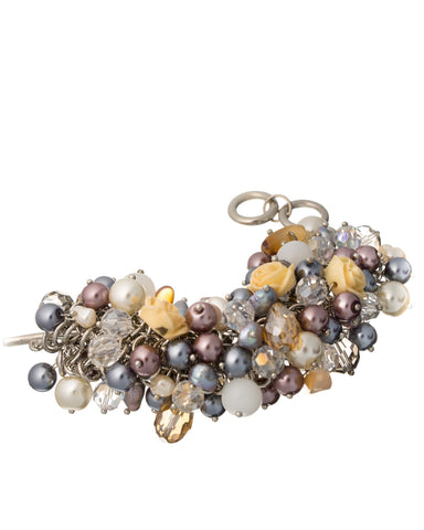 Shell Flower Designer Bracelet By Jewelry Nexus