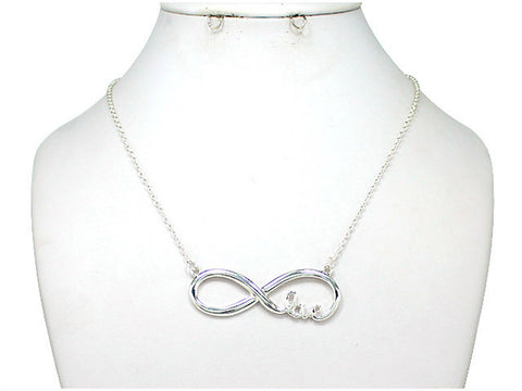 Love Infinity 18" Necklace by Jewelry Nexus