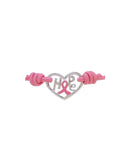 HOPE Pink Ribbon Heart Stretch Band Bracelet 