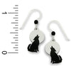 Wolf Howling Against a Gray Moon Earrings Made in the USA by Sienna Sky 1457