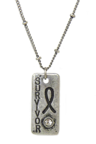 Medallion "K" Monogram Charm with Faux Pearl Chain Statement Silver Tone Bracelet - Jewelry Nexus