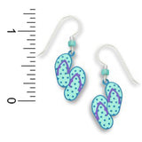 Polka Dots Flip Flops Earrings Made in the USA by Sienna Sky 1191