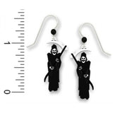 Grim Reaper with Scythe Earrings in a Gift Box Made in the USA by Sienna Sky 1726
