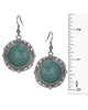Turqouise Beaded Round Drop Earrings on a French Wire by Jewelry Nexus