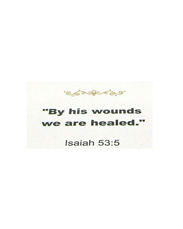 Inspirational Prayer " By His Wounds We are Healed" Isaiah 53:5  Bangle Bracelet  - Jewelry Nexus