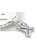 Inspirational Hammered Ribbon Heart Bangle Bracelet by Jewelry Nexus Words by Ralph Waldo Emerson