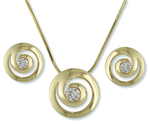 Gold-Tone Filigree Brown TigerEye Tear Drop Stone Pendant Chain Necklace by Jewelry Nexus