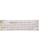 Peace Inspirational Bangle Bracelet My Peace I give to you, Let your heart be not afraid.