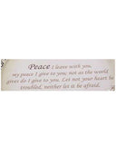 Peace Inspirational Bangle Bracelet My Peace I give to you Let your heart be not afraid.