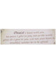 Peace Inspirational Bangle Bracelet My Peace I give to you Let your heart be not afraid.