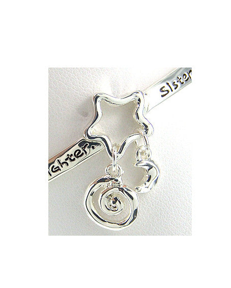 Sisters Stretch Bracelet "Sister's are like Stars They make Things Better" - Jewelry Nexus