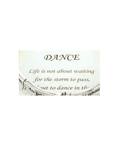 Dance Life is Not About Waiting for the Storm to Pass Its About Dancing in the Rain Stretch Bracelet