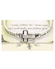 "Come, Follow me," Jesus said & I will…" Matthew 4:19 Inspirational Stretch Bracelet - Jewelry Nexus