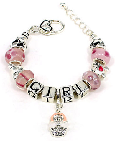 Pink Ribbon Survivor Strong Breast Cancer Inspirational Bracelet with Lobster Claw - Jewelry Nexus