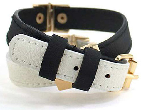 Belt Theme Genuine Cord Adjustable Wrap Bracelet by Jewelry Nexus