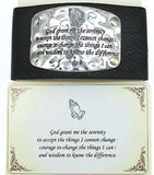 Serenity Prayer Cord Bracelet with Prayer Card  by Jewelry Nexus 