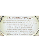 St. Francis Prayer Engraved Twist Bangle Inspirational Bracelet with Prayer Card by Jewelry Nexus