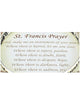 St. Francis Prayer Engraved Twist Bangle Inspirational Bracelet with Prayer Card by Jewelry Nexus