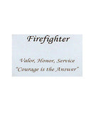 Firefighter Inspirational Bracelet , Valor, Honor, Service 