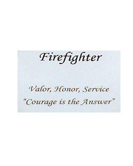 Firefighter Inspirational Bracelet , Valor, Honor, Service "Courage is the Answer" - Jewelry Nexus