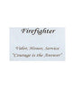 Firefighter Inspirational Bracelet , Valor, Honor, Service "Courage is the Answer" - Jewelry Nexus