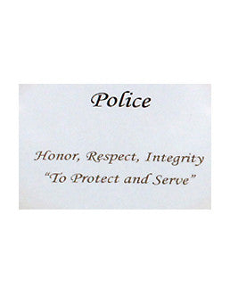 Police Inspirational Bracelet, Honor, Respect, Integrity "To Protect & Serve" - Jewelry Nexus