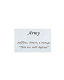 Army Inspirational Bangle Bracelet, Selfless, Brave, Courage 