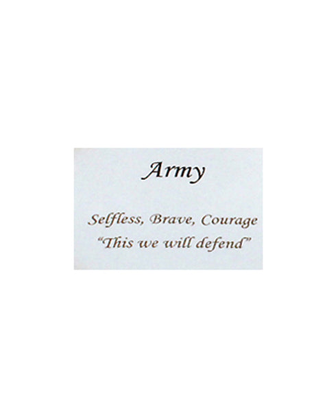 Army Inspirational Bangle Bracelet Selfless Brave Courage This We Will Defend by Jewelry Nexus