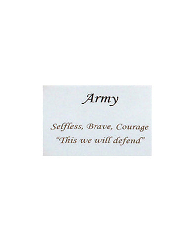 Army Inspirational Bangle Bracelet Selfless Brave Courage This We Will Defend by Jewelry Nexus