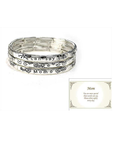 Mothers Prayer Inspirational Multi Layer Stretch Bracelet "You are more special ...."- Jewelry Nexus