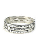 Sisters Love Inspirational Multi Layer Bracelet 