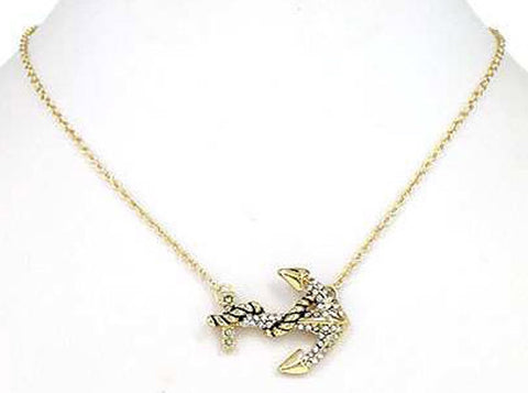 Nautical Theme Anchor 18" Pendant Necklace in a Gift Box by Jewelry Nexus