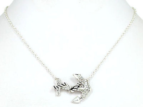 Nautical Theme Anchor 18" Pendant Necklace in a Gift Box by Jewelry Nexus