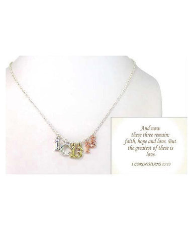 Karma Do Good Deeds Petite Charm Positive Energy Chain Necklace Accented by a Green Crystal Stone