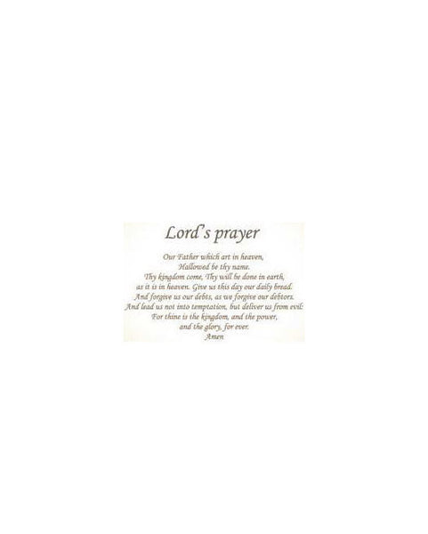 The Lord's Prayer with Folded Hands Matthew 6:13 in Prayer by Jewelry Nexus