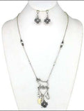 Elephant Imitation Pearl Imitation Ivory Tusk Clover Horse Shoe Lucky Charm Necklace