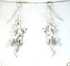 Green Lizard Hammered Epoxy Stone and Crystal 18" Necklace Set with Earrings Box by Jewelry Nexus