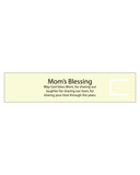 Mom's Blessing Prayer Engraved Inspirational Stretch Bracelet with Prayer Bookmark - Jewelry Nexus