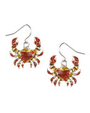 Multi Color Crab Theme Magnetic Function Pendant Necklace Set in 18