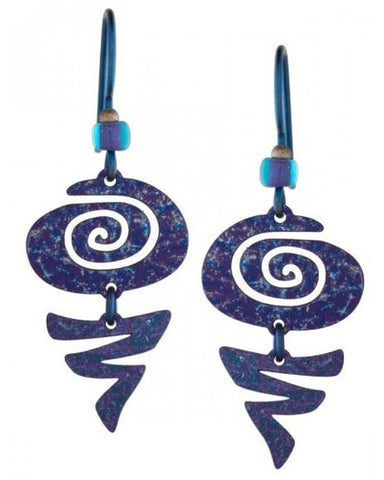 Purple Pearlescent Earrings, Handmade in USA by Adajio Sienna Sky 7211 ad20