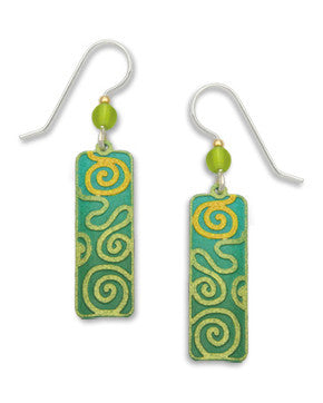 Adajio By Sienna Sky Green Column Earrings 7000