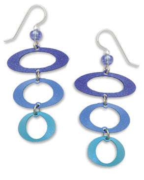Adajio By Sienna Sky Blue Color Changing Dangle Earrings 7141