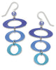 Adajio By Sienna Sky Blue Oval Loop Gradient Dangle Earrings 7141
