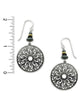 Pewter Gray Large Filigree Oval Earrings Made in USA by Adajio Sienna Sky 7344