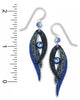 Adajio By Sienna Sky Navy Blue Folded Wings Drop Earrings 7377