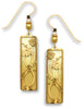 Rich Butter Gold-tone Daises Overlay Earrings Made in USA by Adajio 7488