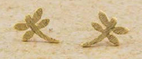 Dragonfly Dainty Matte Finish Stud Earrings by Jewelry Nexus